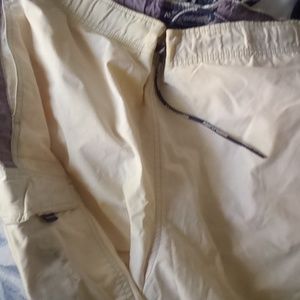 Men's medium cream and purple Abercrombie and Fitch swimsuit